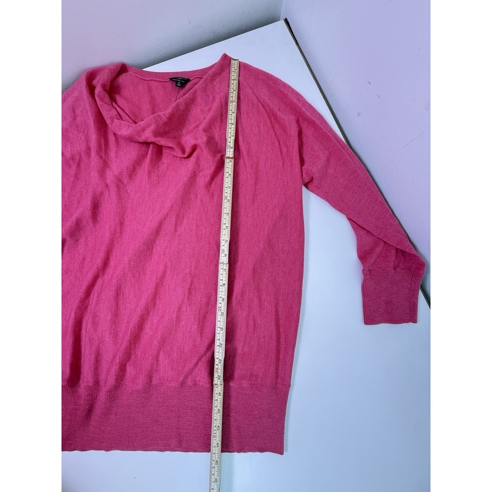 Talbots 100% Merino Wool Sweater 1X Pink Cowl Neck Lightweight Plus NWT - Picture 10 of 10